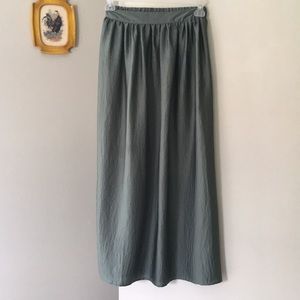 Sage green maxi skirt